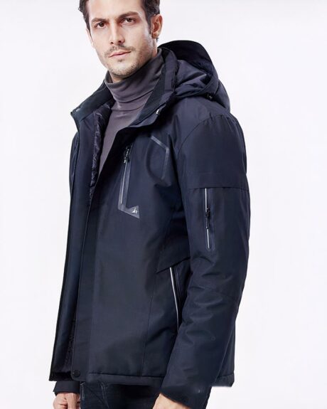 Veste Chauffante USB 5 Zones Gilet Veste Chauffante Chauffante Pour Hommes Et Femmes USB Vêtements Chauffants électriques En Veste Coupe-vent Imperméable Doublure Amovible - 2