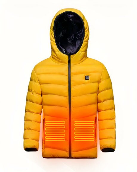 Blouson doudoune chauffante à recharge USB pour garçon