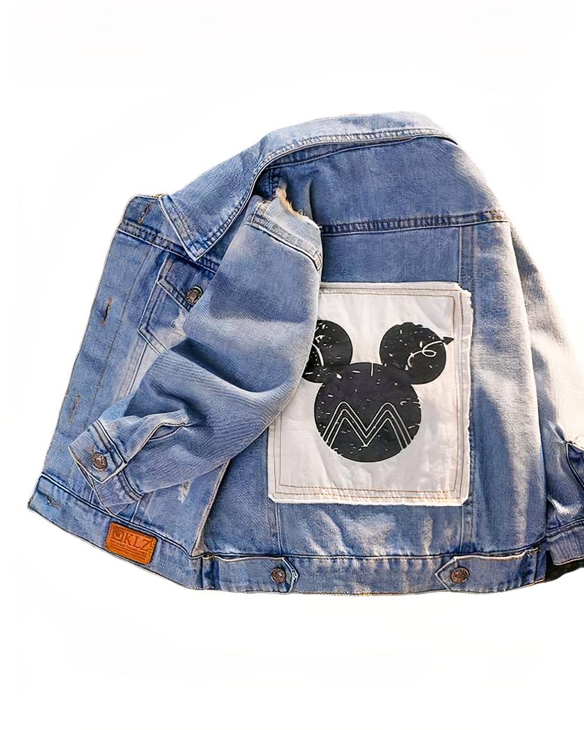 Blouson en jean mickey pour bebe garçon • Mon Blouson
