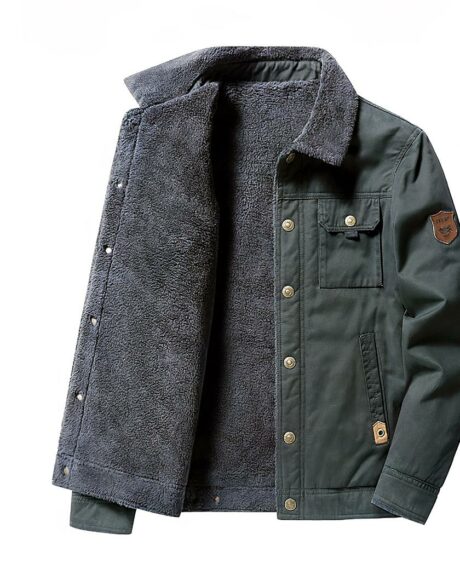 Blouson laine homme chaud et doux