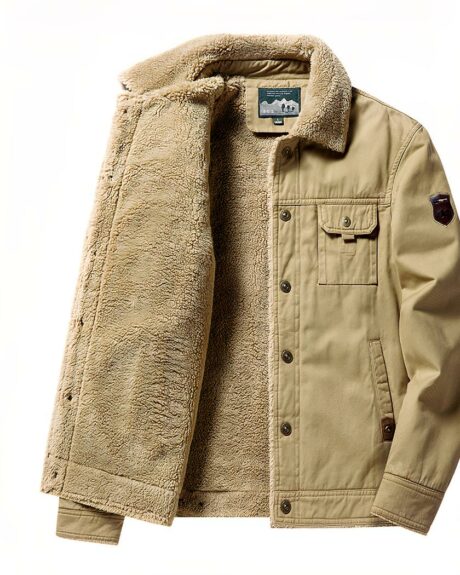 Blouson laine homme chaud et doux