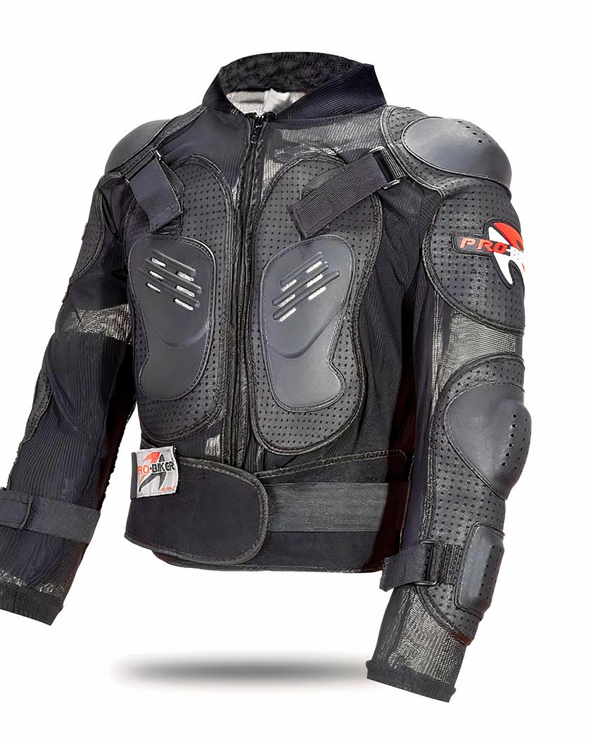 Blouson moto homme, noir, tout terrain style armure Blouson moto homme, noir, tout terrain style armure