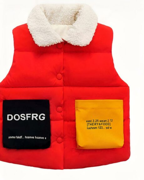 Blouson sans manches fourré pour enfant