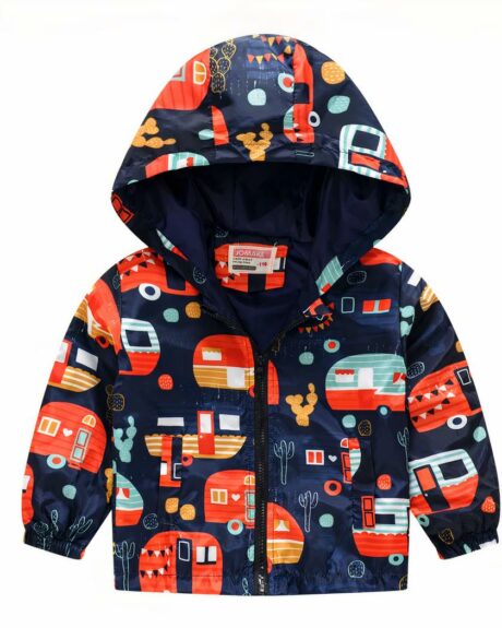 Blouson à capuche coupe-vent pour garçon