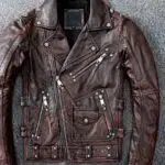 Blouson perfecto en cuir style motard
